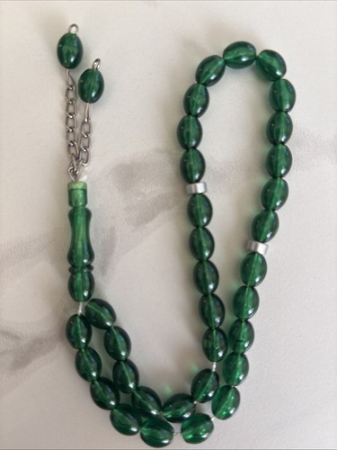 Grüne gebetsketteoder - grüne, gebetskette(tasbih)oder