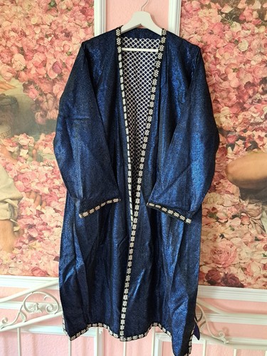 Usbekischer mantel chapan - chapan, blau