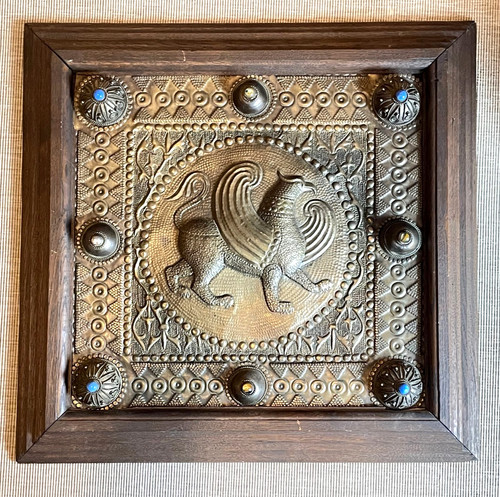 Wandschild messing orient - messing,