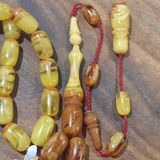 Sıkma Kehribar Tesbih Resid